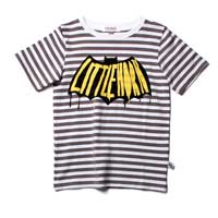 Littlehorn Painted Bat Tee Grey Stripe